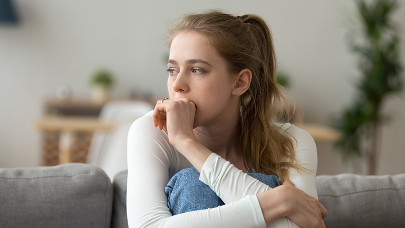 worried young woman