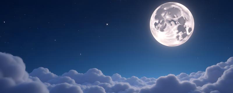 Moon in the night sky
