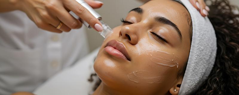 Woman getting facial Facial 