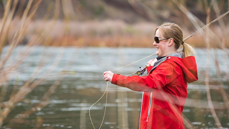 Lena Phelps, PA-C fishing